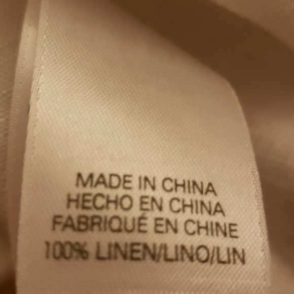 Liz Claiborne Linen Blouse LARGE, NWT - Picture 4 of 4